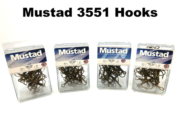 Mustad 3551 Treble Hooks (25 Pack)