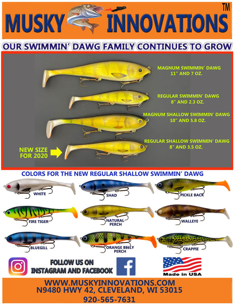 Musky Innovations Regular Shallow Swimmin' Dawg