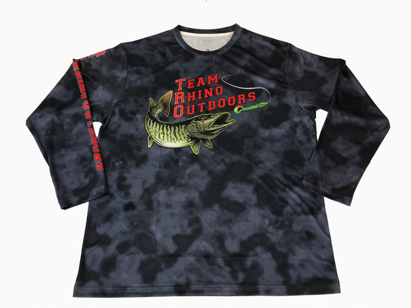 TRO - Black Grey Scale Long Sleeve Performance T (Small Only)