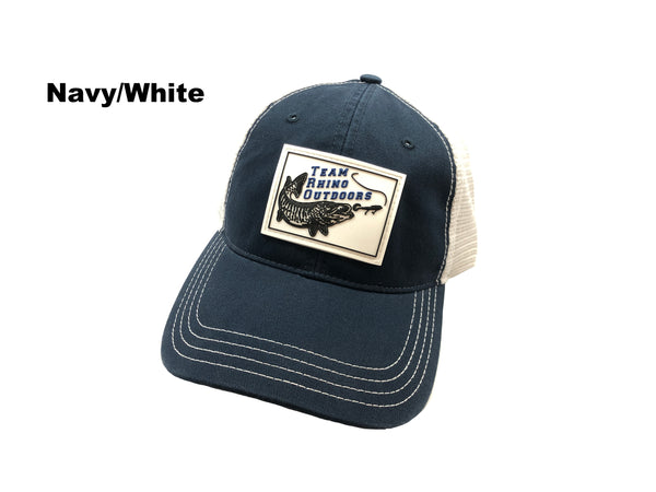 TRO - Richardson 111 Low Profile Unstructured PVC Patch Hat - BLUE Logo (Various Colors)
