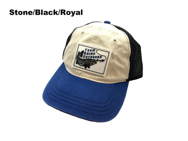 TRO - Richardson 111 Low Profile Unstructured PVC Patch Hat - BLUE Logo (Various Colors)