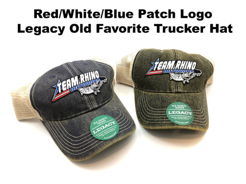 TRO -  Red/White/Blue Patch Logo Legacy Old Favorite Trucker Hat (Multiple Colors)