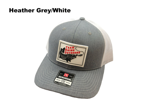 TRO - Richardson 112 Mid Profile Structured PVC Patch Hat - RED Logo (Various Colors)