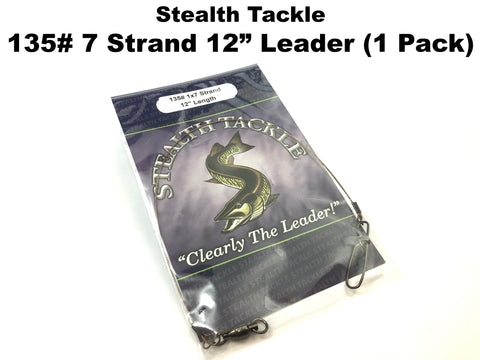 Stealth Tackle - 135# Non Coated 7 Strand Casting Leader 1 Pack (ST135)
