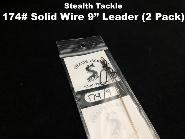 Stealth Tackle - 174# 9" Solid Wire (2 pack ST174 9")