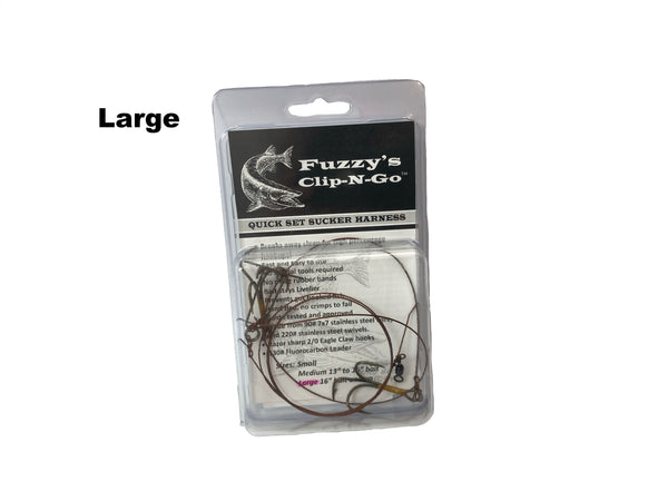 Shumway Tackle Fuzzy's Clip N Go Sucker Harness (3 sizes)
