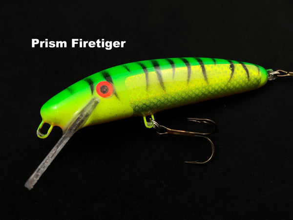 Slammer Tackle 5" Shallow Minnow - Prism Firetiger