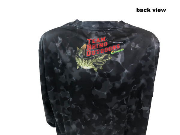 TRO - Black Smoke/Red Logo Long Sleeve Performance T