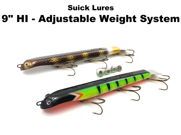 Suick Lures NEW 9" HI with Adjustable Weight System