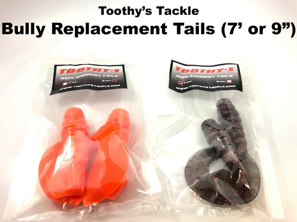 Toothy's Tackle Bully Replacement Tails (7" or 9")