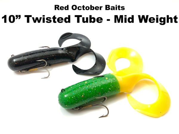 Red October Baits 10" Twisted Tube Mid Depth