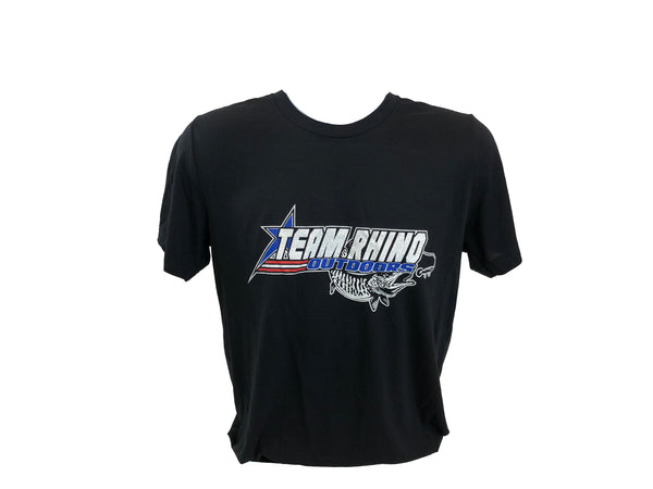 TRO - Red/White/Blue Logo - Black Short Sleeve T Shirt