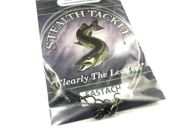 Stealth Tackle - 130# Fluorocarbon Fastach Leaders (ST130 Fastach 2 Pack)