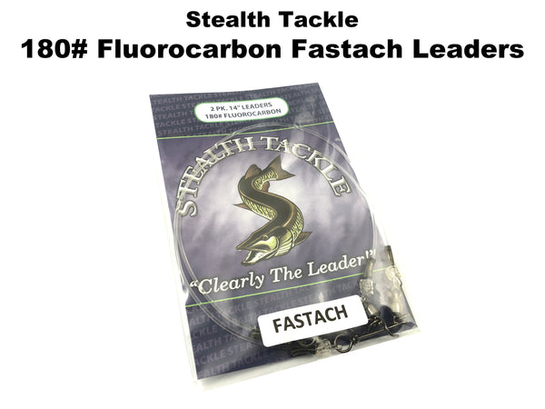 Stealth Tackle - 180# Fluorocarbon Fastach Leaders (ST180 Fastach)