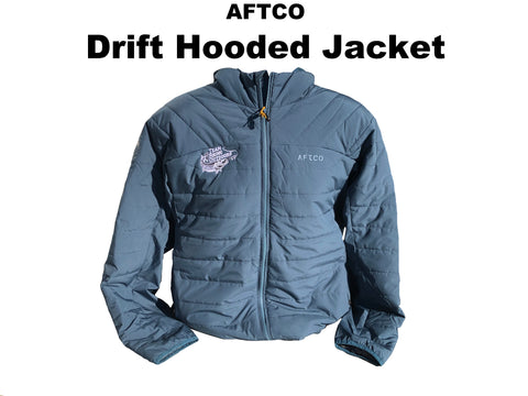 AFTCO Drift Hooded Jacket Stargazer Blue w/TRO Logo