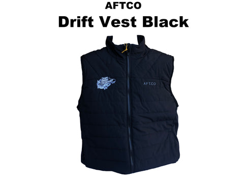 AFTCO Drift Vest Black w/TRO logo
