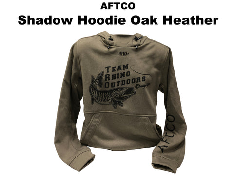 AFTCO - Shadow Hoodie Oak Heather with TRO Logo