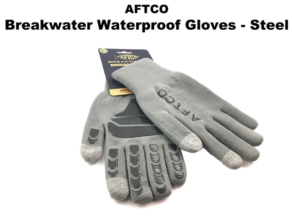 AFTCO - Breakwater Waterproof Fishing Gloves - Steel