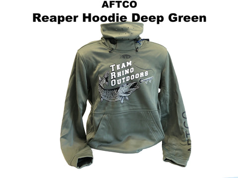 AFTCO - Reaper Hoodie Deep Green 2 Color Logo