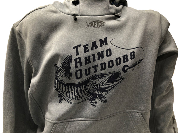 AFTCO - Shadow Hoodie Harbor Grey Heather with TRO Logo