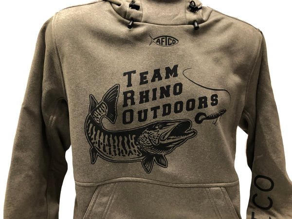 AFTCO - Shadow Hoodie Oak Heather with TRO Logo