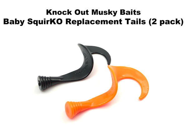 Knock Out Musky Baits Baby SquirKO Replacement Tails (2 pack)