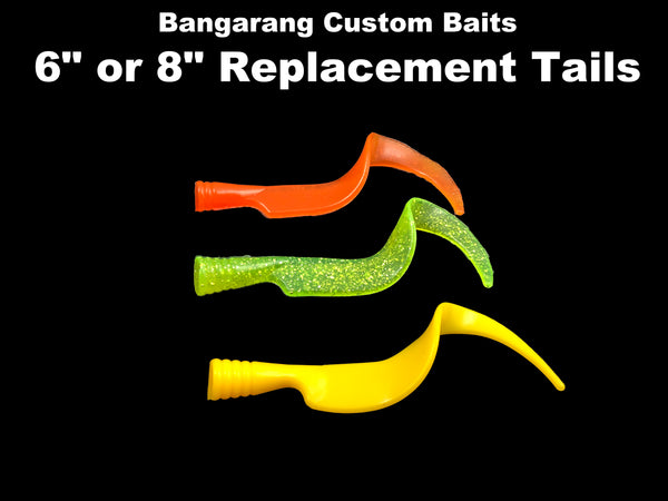 Bangarang Custom Baits - 6" or 8" Replacement Tails