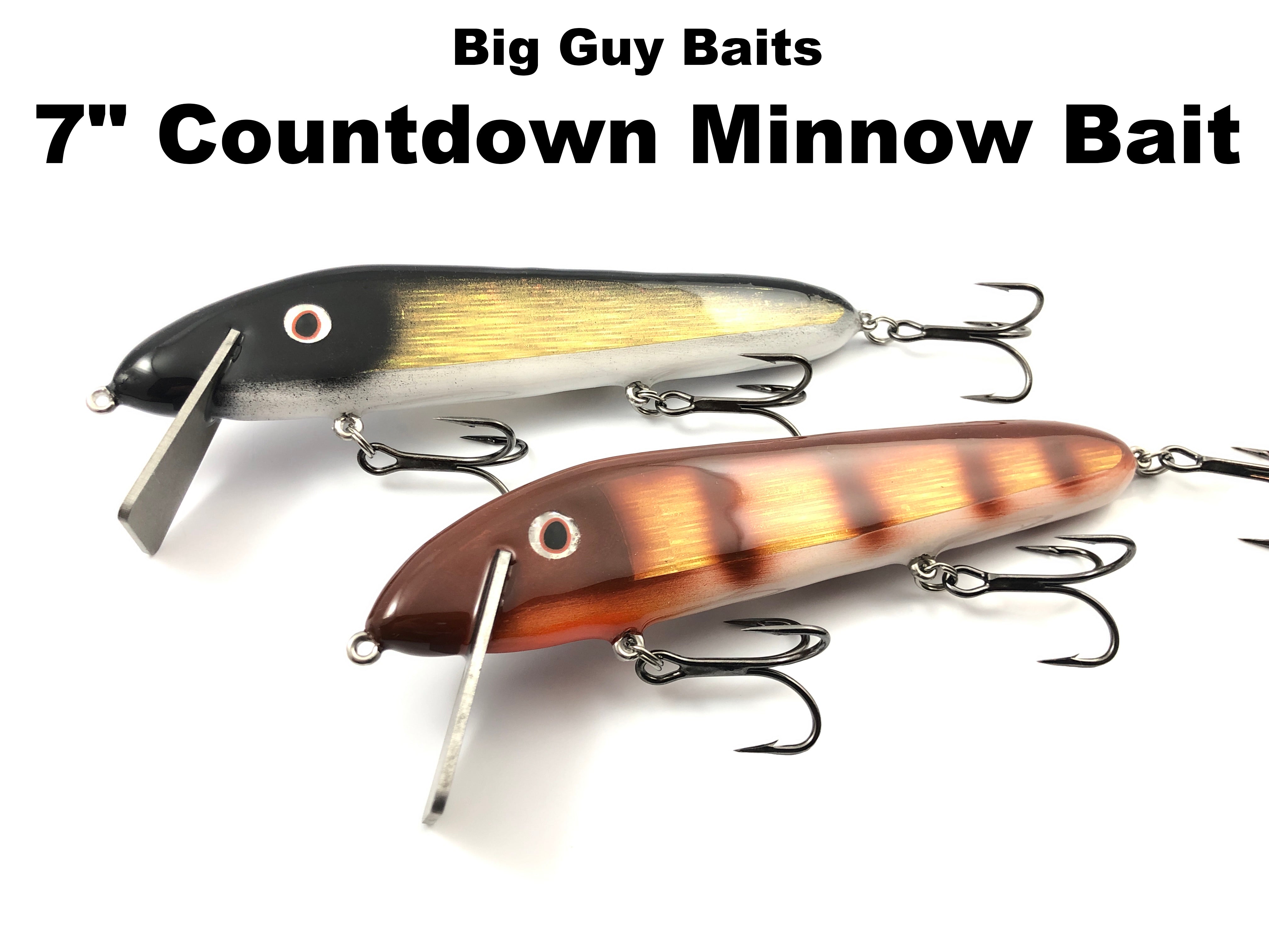 biggest fishing lure ever Big Guy Baits 7" Countdown Minnow Bait – Team Rhino Outdoors LLC
