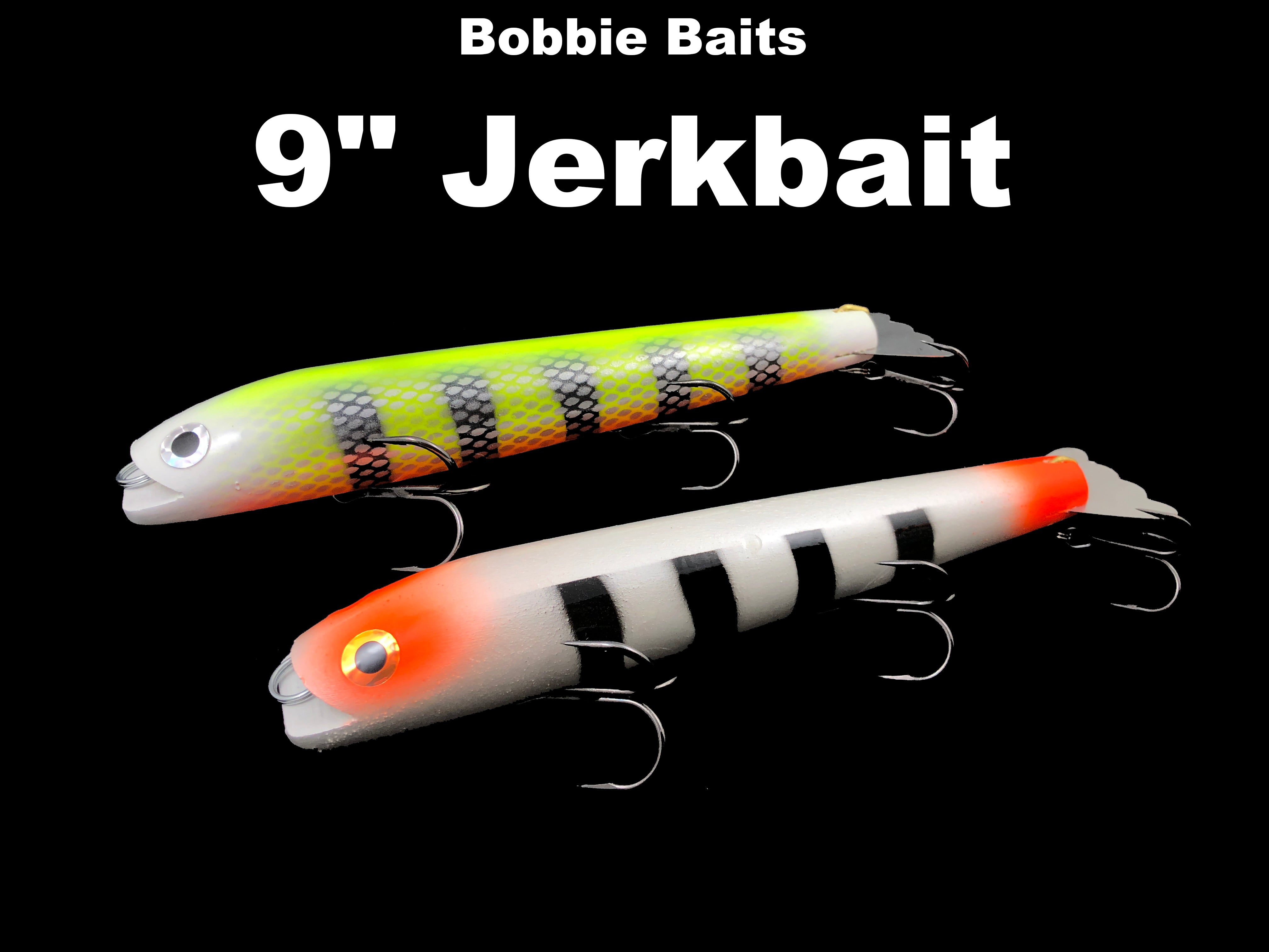 bobbing fishing lures Bobbie Baits 9" Jerkbait – Team Rhino Outdoors LLC
