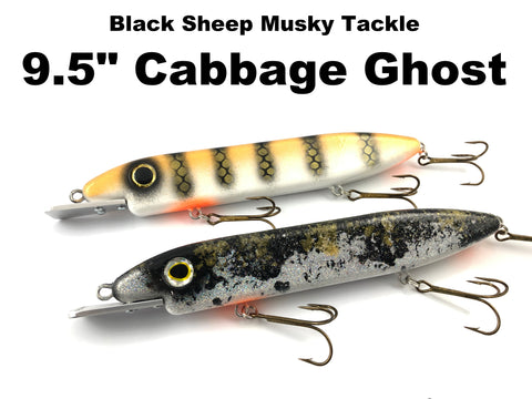 Black Sheep Musky Tackle 9.5" Cabbage Ghost