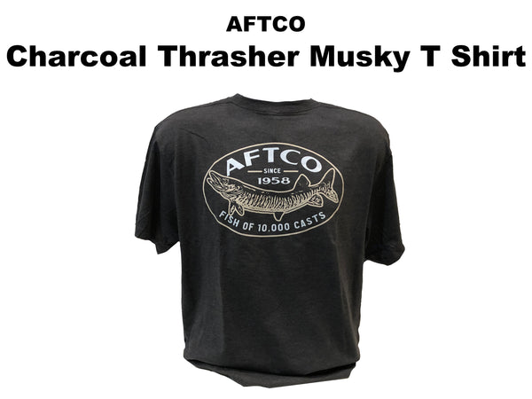 AFTCO - Charcoal Heather Thrasher Musky T Shirt
