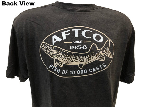AFTCO - Charcoal Heather Thrasher Musky T Shirt