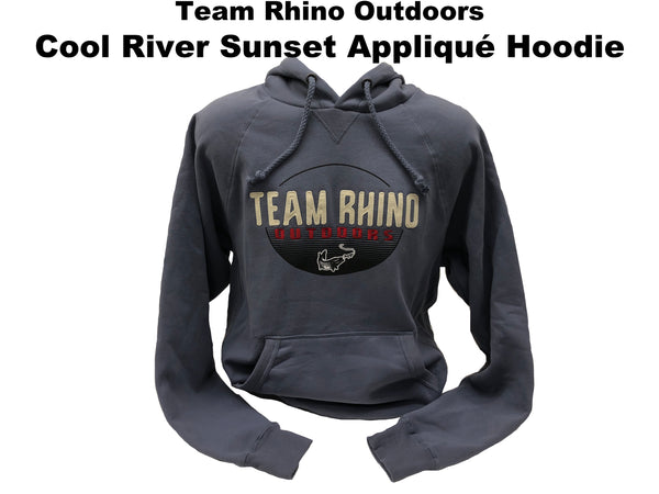 Team Rhino Outdoors - Cool River Sunset Appliqué Hoodie