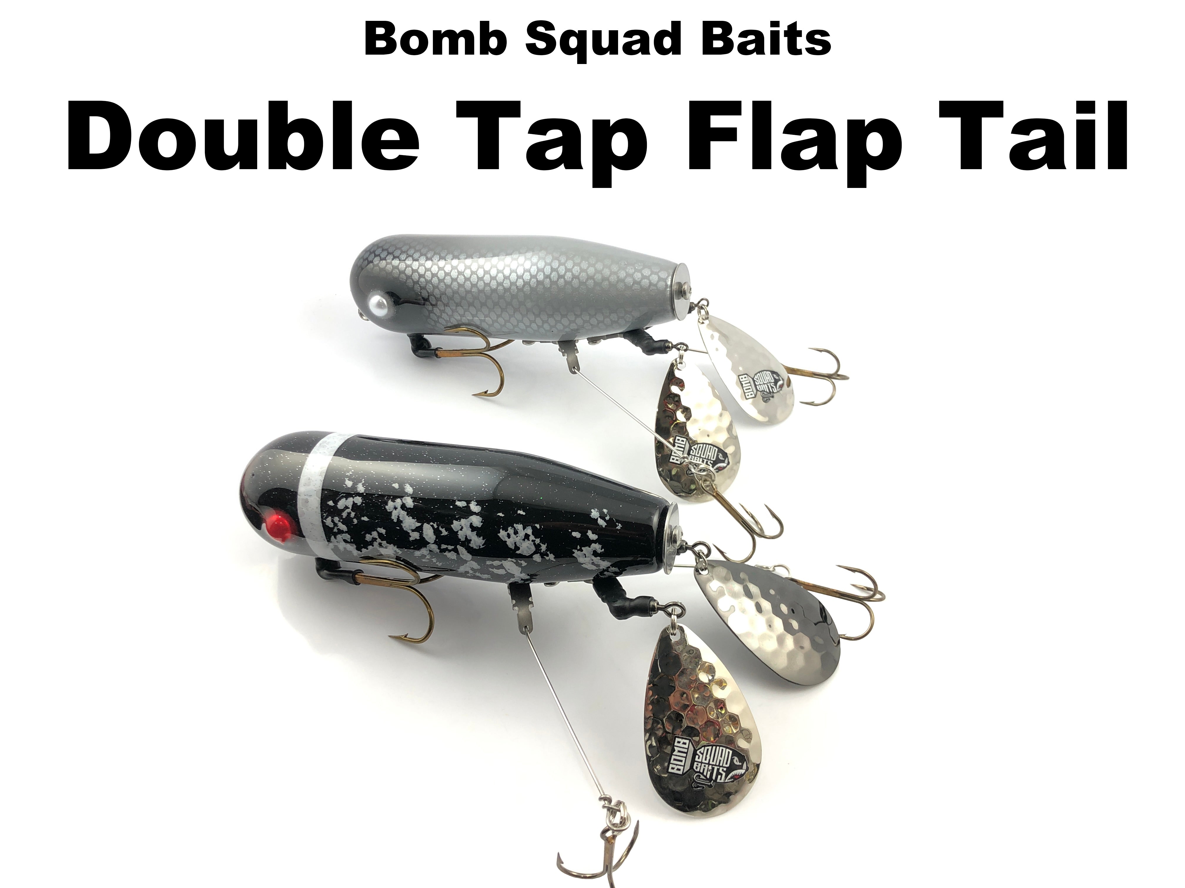 double loon fishing lures Bomb Squad Baits Double Tap Flap Tail – Team Rhino Outdoors LLC