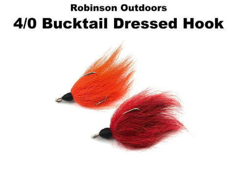 Robinson Outdoors - 4/0 Bucktail Dressed Hook