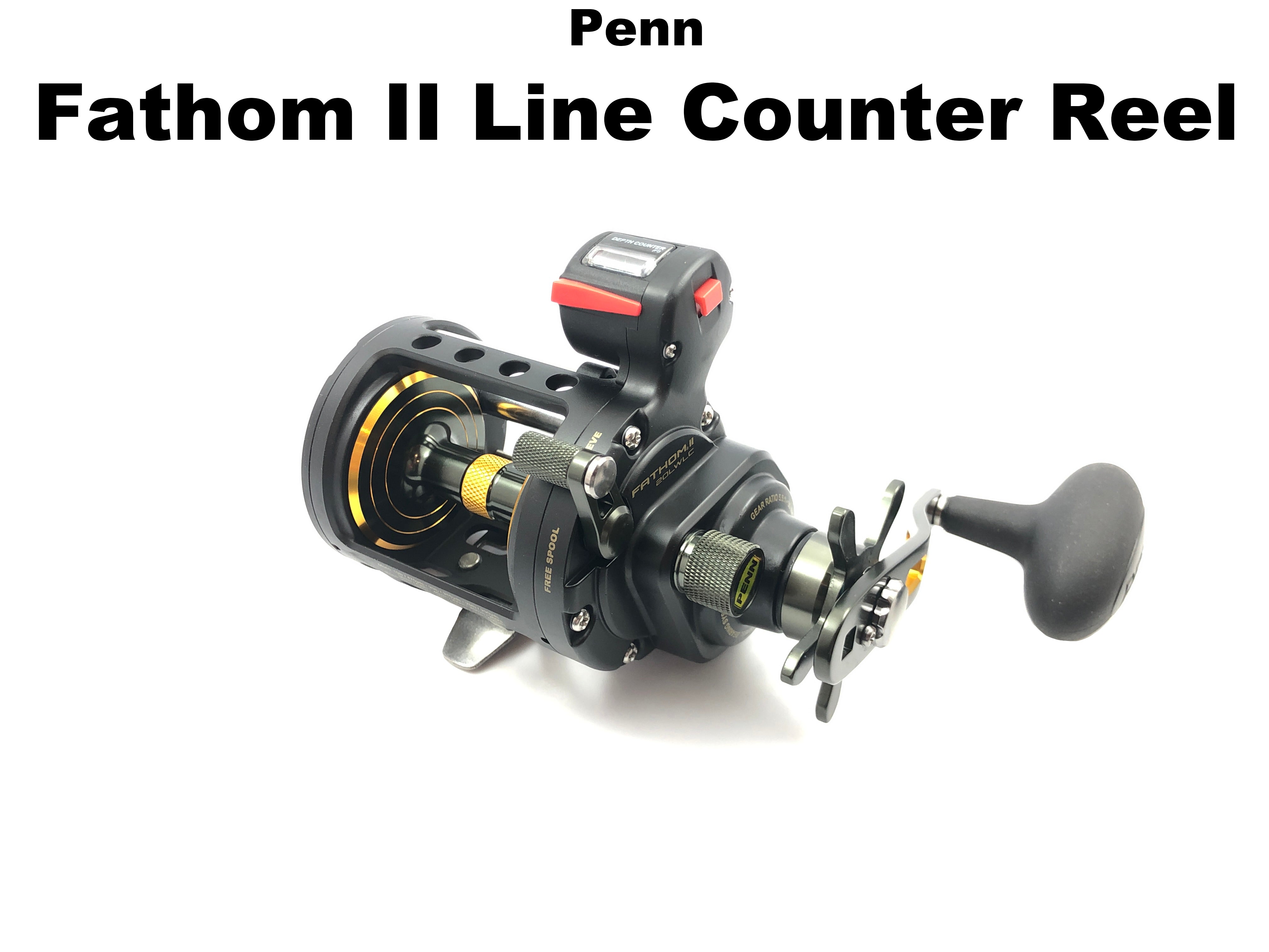 Penn Fathom II 20 Level Wind Line Counter Multiplier Reel Star Drag Left  Hand