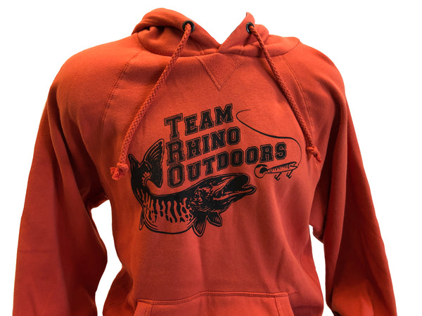 Team Rhino Outdoors - Flame Classic Black Logo Hoodie