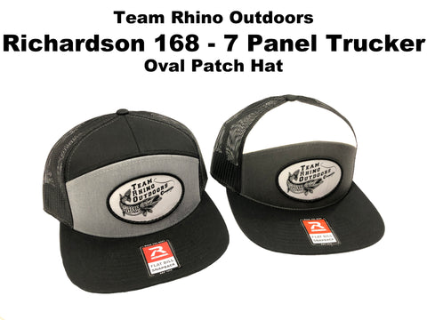 TRO - Richardson 168 - 7 Panel Trucker OVAL Patch Hat (Various Colors)