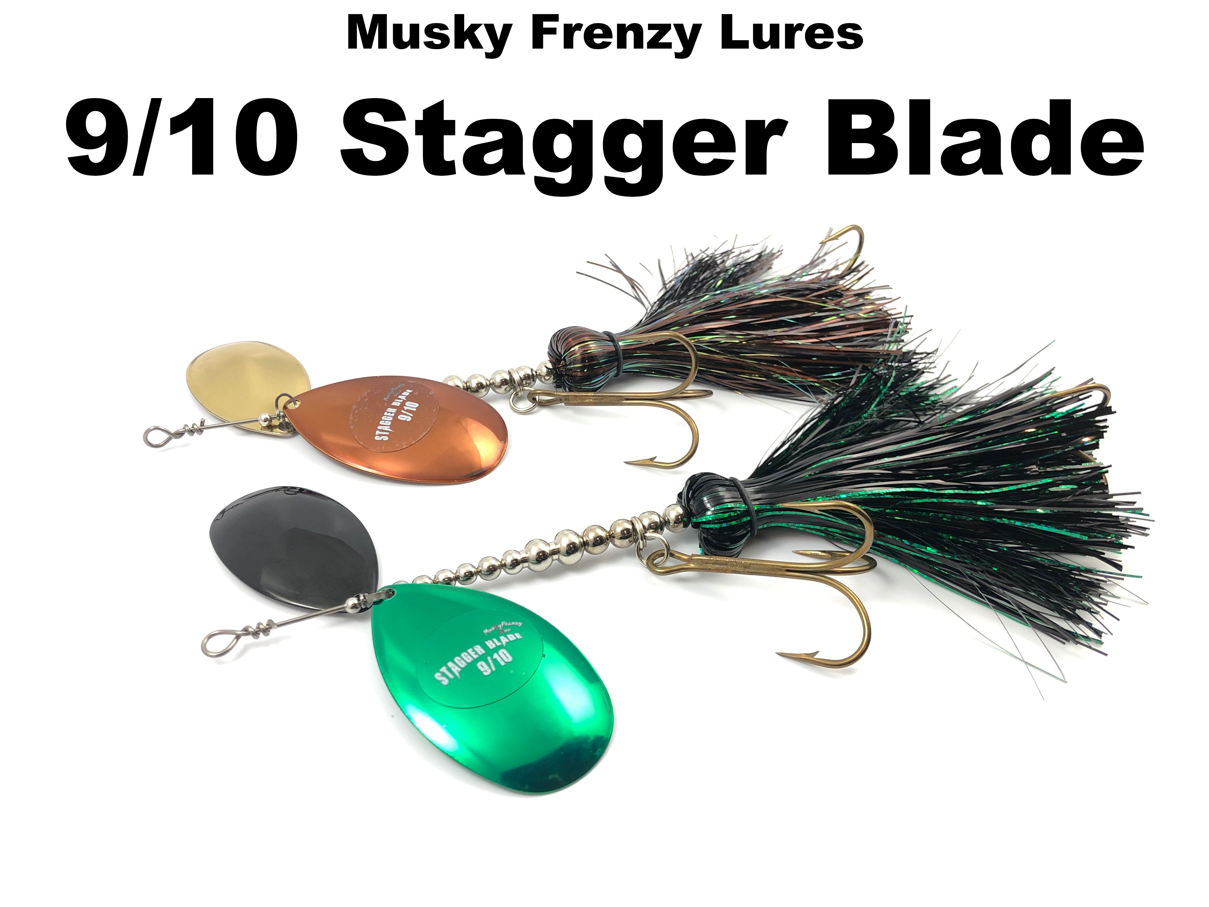deer antler fishing lures Musky Frenzy Lures 9/10 Stagger Blade – Team Rhino Outdoors LLC