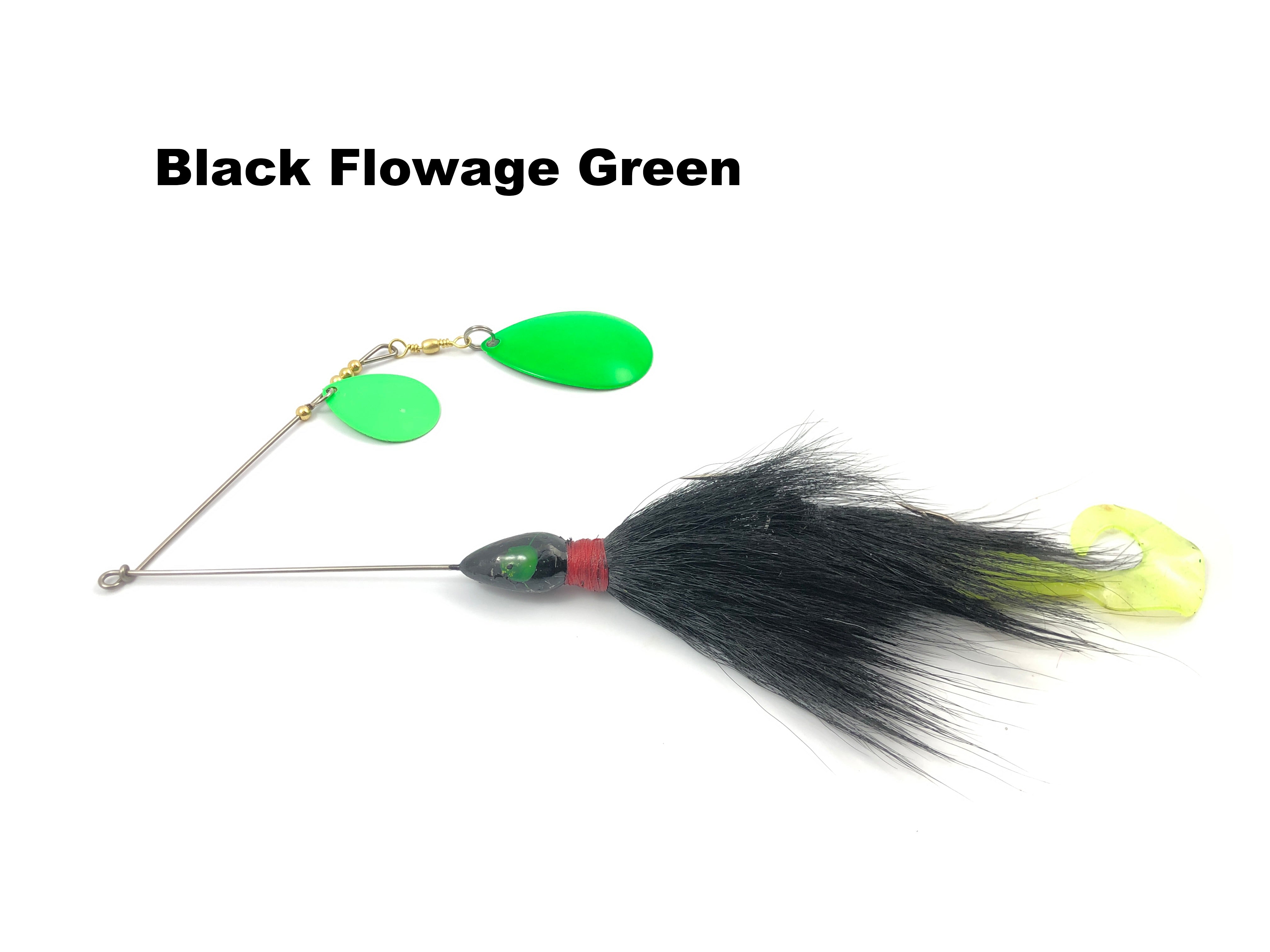 black spinglow fishing lure Hirsch's Ghost Tail Custom Limited Spinner Bait – Team Rhino Outdoors LLC