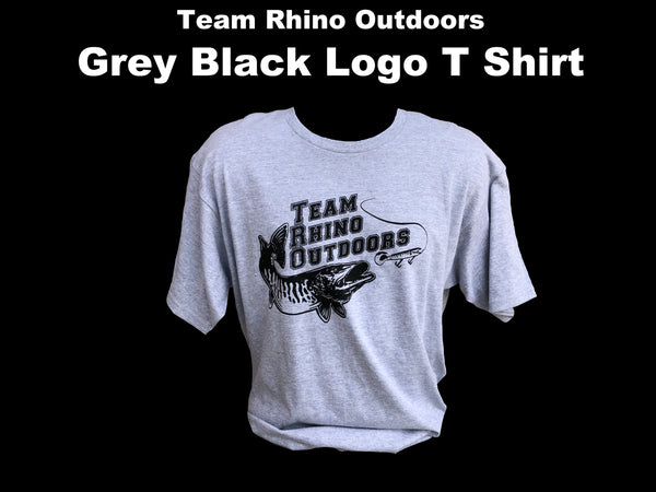 Team Rhino Outdoors  Heather Grey/Black Short Sleeve Classic Logo T