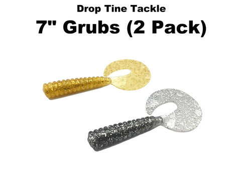 Drop Tine Tackle - 7" Grubs (2 Pack)