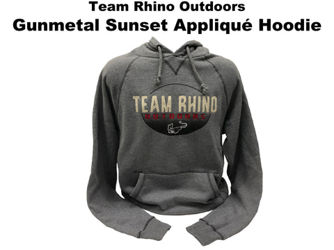 Team Rhino Outdoors - Gunmetal Sunset Appliqué Hoodie