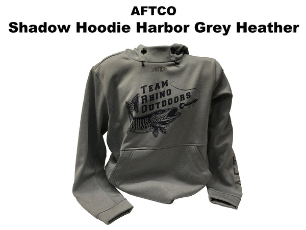 AFTCO - Shadow Hoodie Harbor Grey Heather with TRO Logo