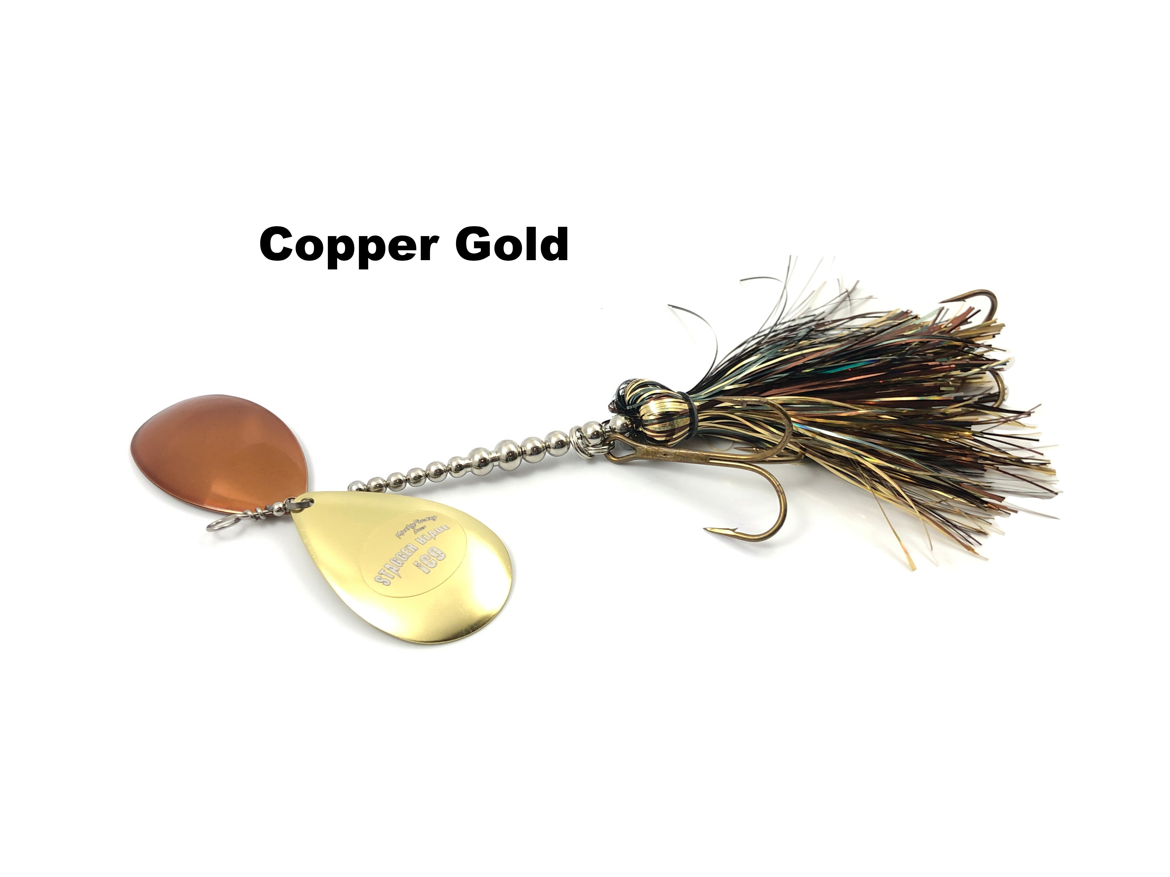 copper delta blades for musky fishing lures Indiana Blade Heavy .040 Gold & Gold / 9 begins spinning at even the slowest retrieve Savage Gear Savage Blades DB