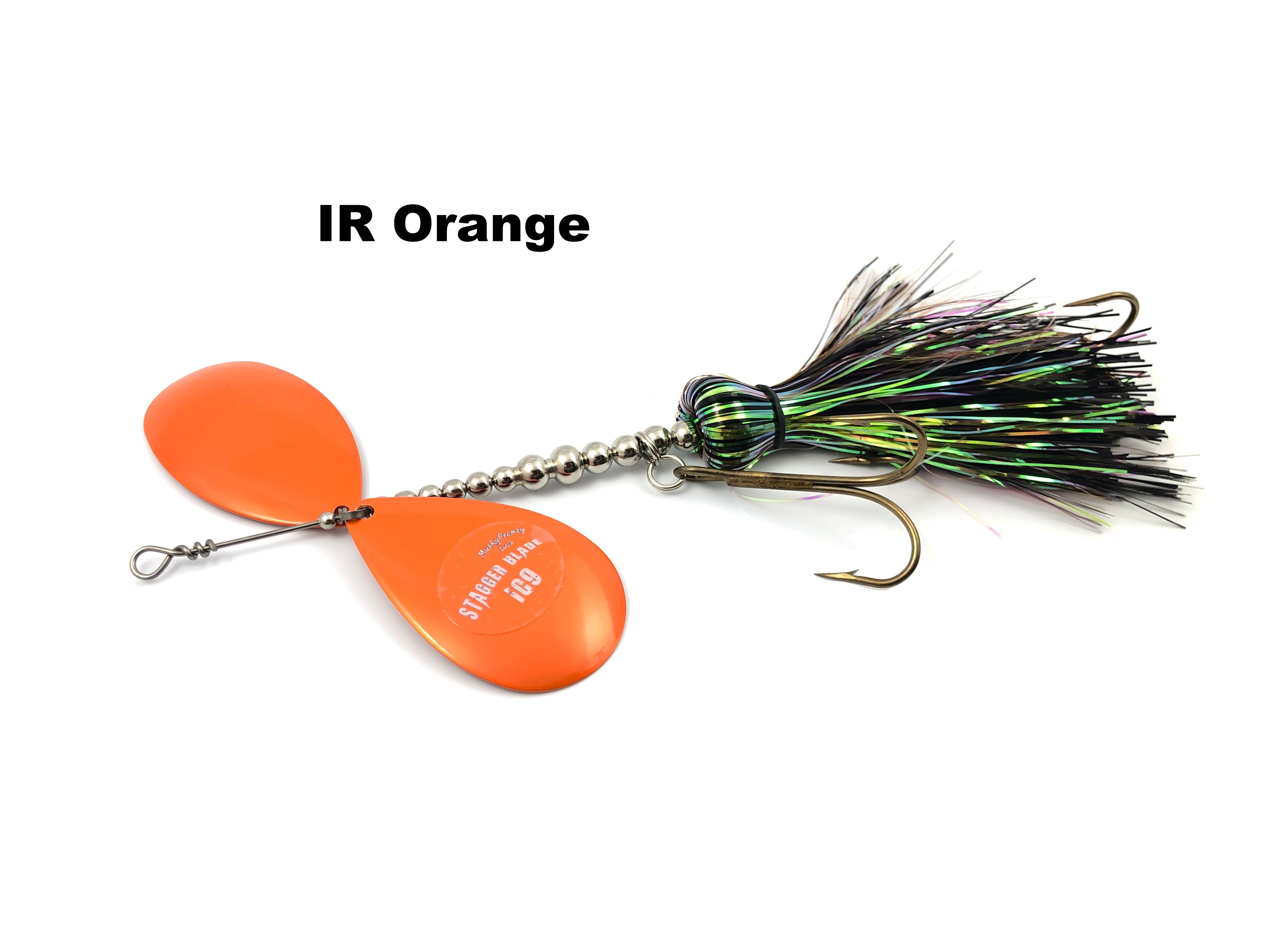 copper delta blades for musky fishing lures Musky Frenzy Lures IC9 Stagger Blade – Team Rhino Outdoors LLC