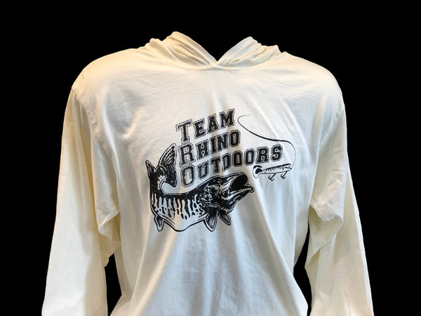 TRO Ivory Long Sleeve Hooded T Shirt