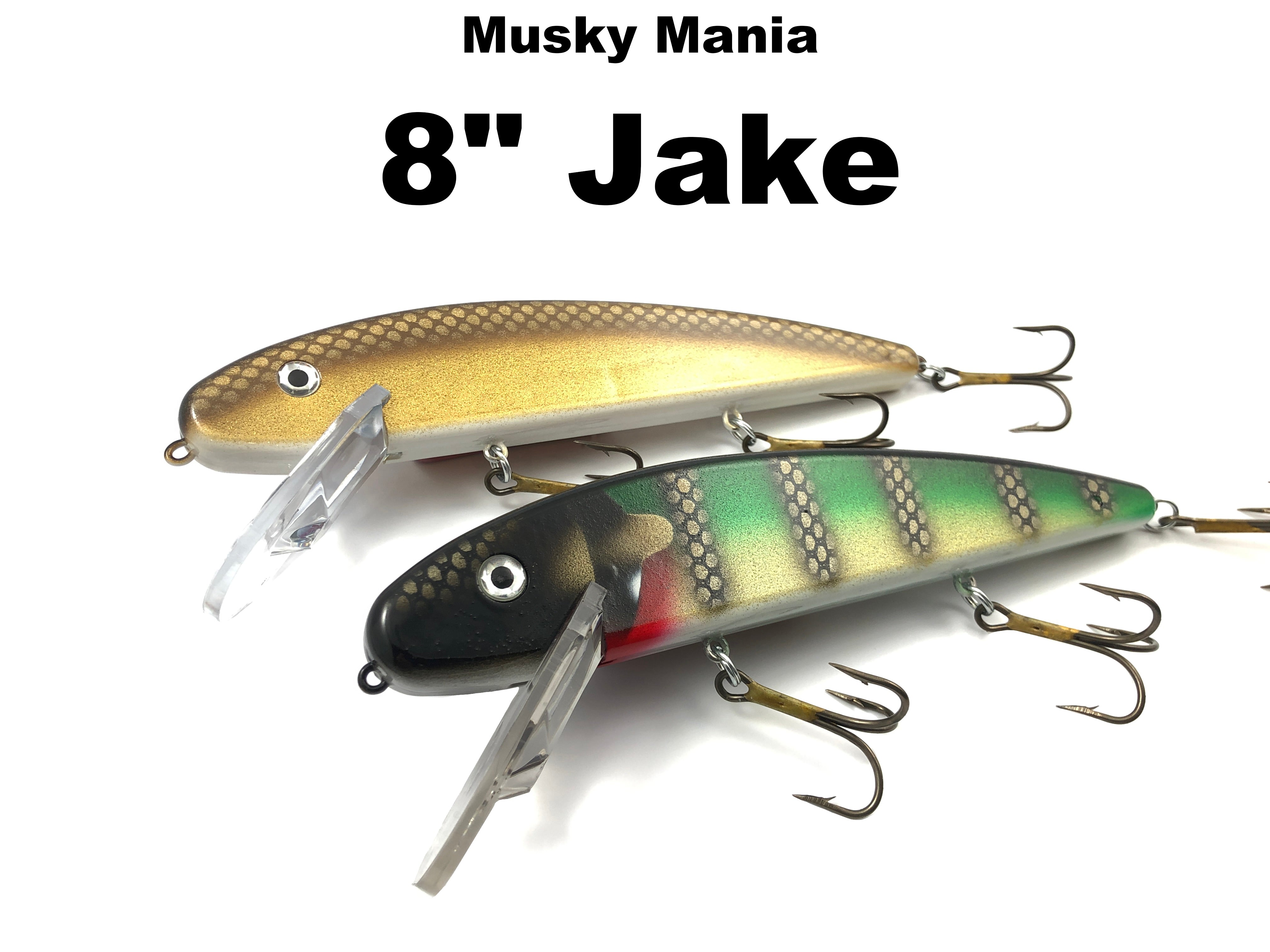 big jake fishing lure Musky Mania 8" Jake – Team Rhino Outdoors LLC