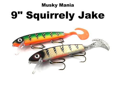 Musky Mania 9" Squirrely Jake