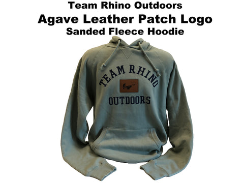 TRO - Agave Leather Patch Logo Sanded Fleece Hoodie